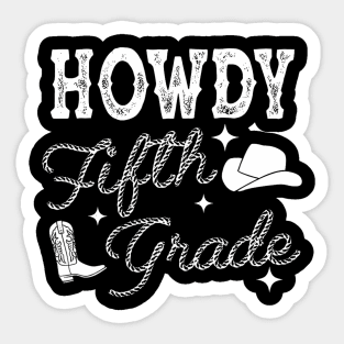 Fifth Grade Teacher  Western Sticker